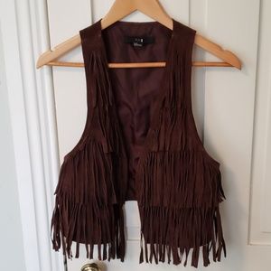 Forever 21 fringe vest